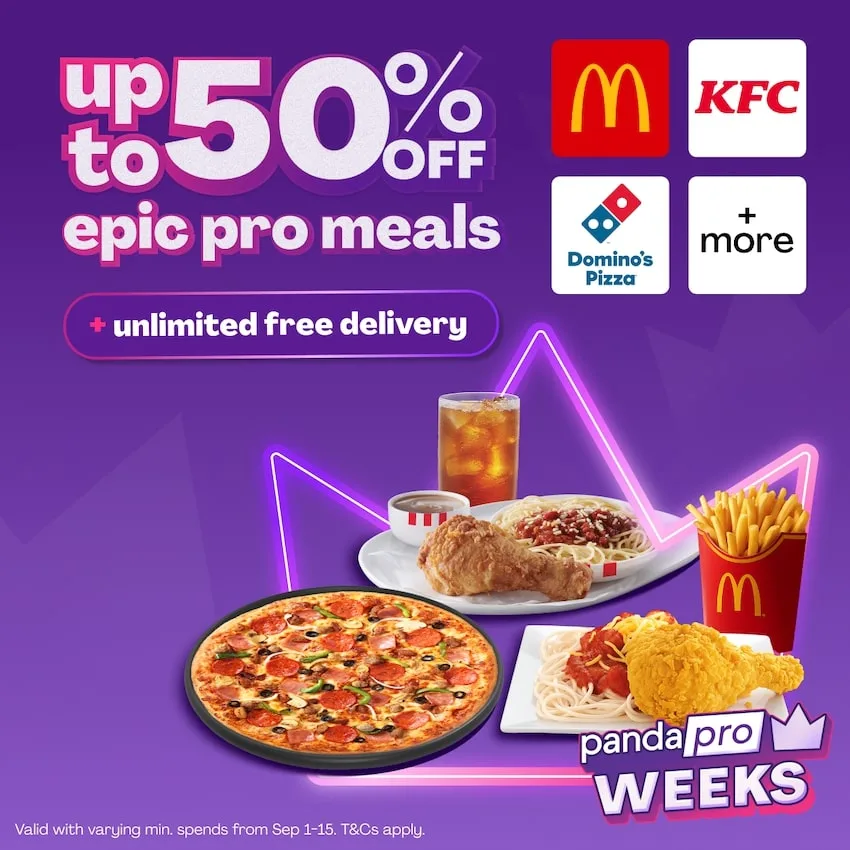 this pandapro weeks spend less and save more on your favorite restaurants with up to 50 off and unlimited free delivery